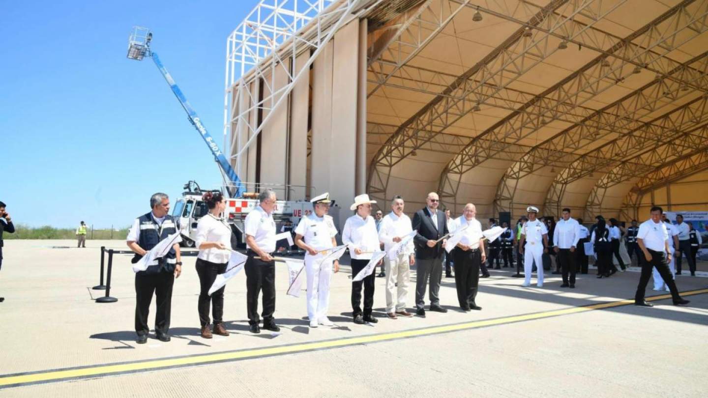 Gobernador Durazo y SEMAR arrancan obras de modernización de aeropuertos de Ciudad Obregón y Guaymas